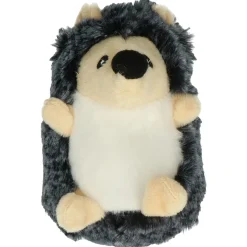 Petsport Usa Tiny Tots Little Hedgie - Hondenspeelgoed - 10 cm Wit Grijs Beige