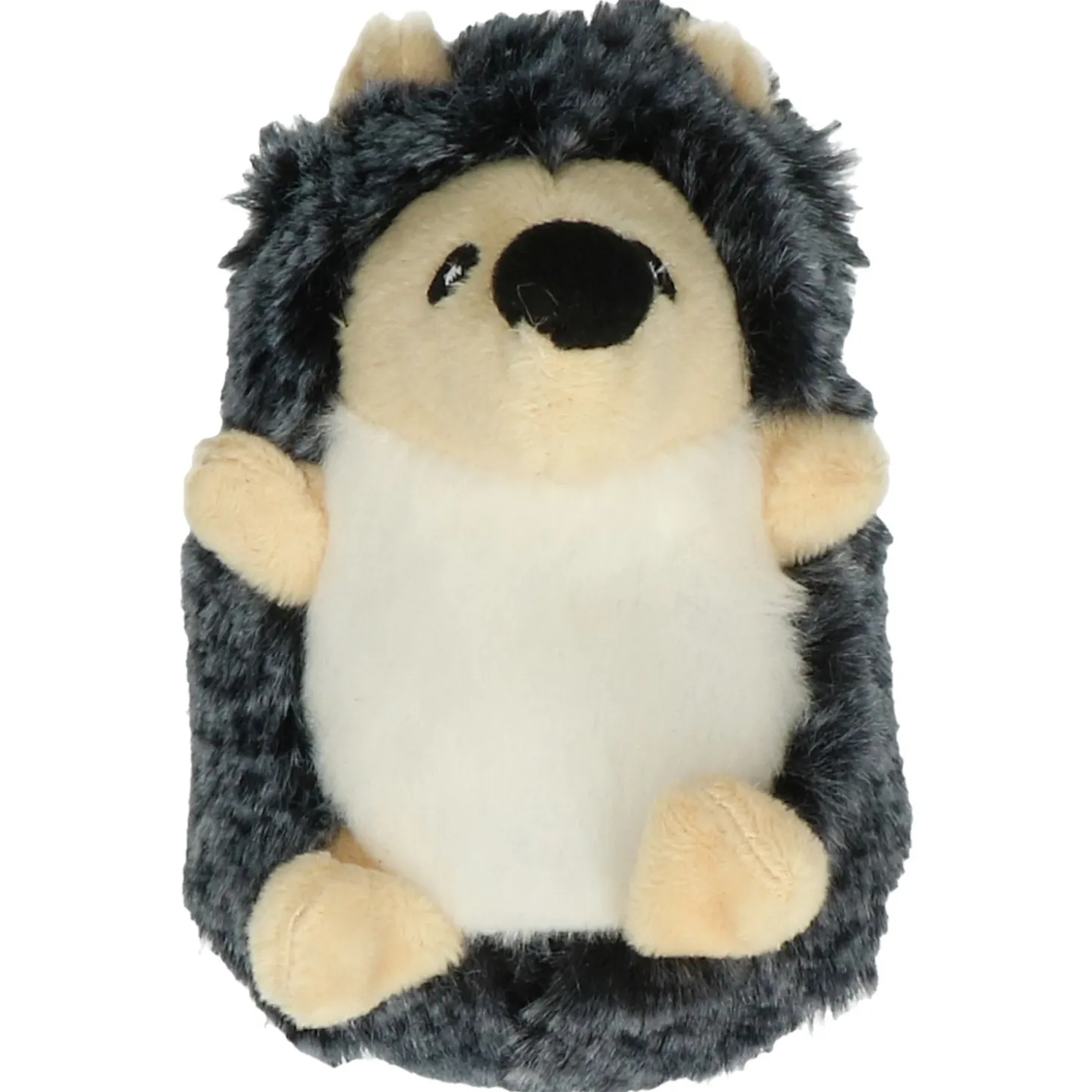 Petsport Usa Tiny Tots Little Hedgie - Hondenspeelgoed - 10 cm Wit Grijs Beige