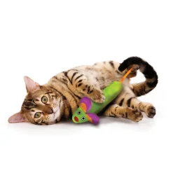Petstages Green Magic Mighty Mouse - Kattenspeelgoed - Assorti per stuk