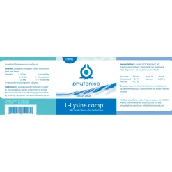Phytonics L-Lysine Comp - Supplement - Weerstand - 100 g Hond/Kat