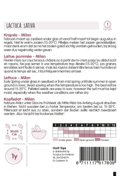 Pilstar Themaserie Kropsla Milan - Groentezaden - 100 stuks