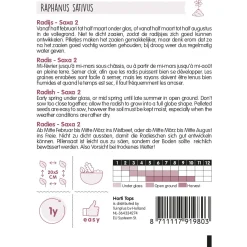 Pilstar Themaserie Radijs Saxa - Groentezaden - 7 g