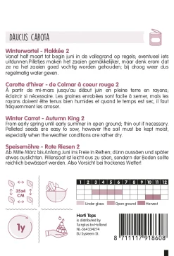 Pilstar Themaserie Wortelen Winter Flakkeese - Groentezaden - 400 stuks