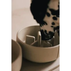 Pino Anti-Schrok Voerbak - Hondenvoerbak - Ø18x8 cm Grijs Geschikt Voor Middelgrote Honden Medium