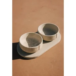Pino Classic Bowl - Hondenvoerbak - Ø18x8 cm Grijs Geschikt Voor Middelgrote Honden Medium