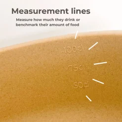 Pino Classic Bowl - Hondenvoerbak - Ø21.7x9 cm Beige Geschikt Voor Grote Honden Large