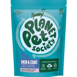 Planet Pet Society Cat Dry Super Salvaged Skin & Coat - Kattenvoer - Zalm 1.5 kg