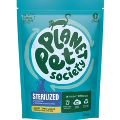 Planet Pet Society Cat Dry Second Chance Sterilized - Kattenvoer - Kip 1.5 kg