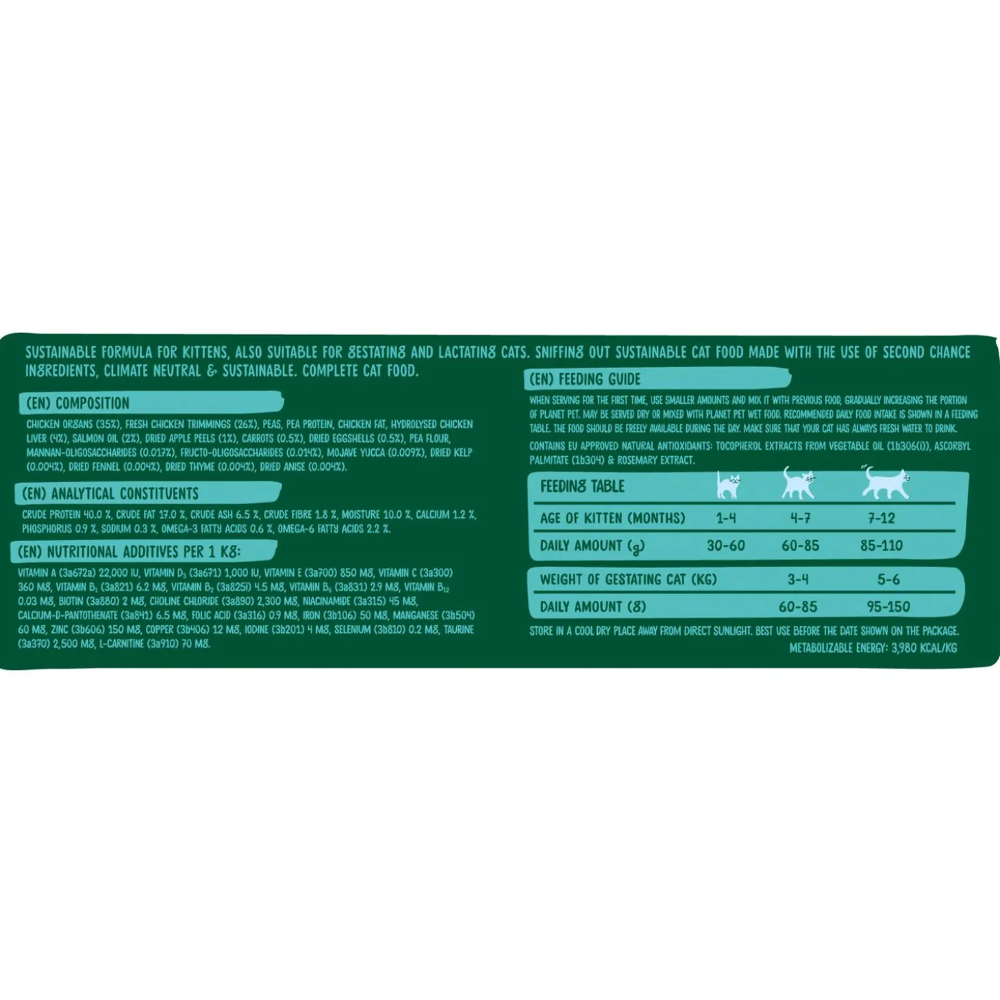 Planet Pet Society Cat Dry Second Chance Kitten - Kattenvoer - Kip 1.5 kg