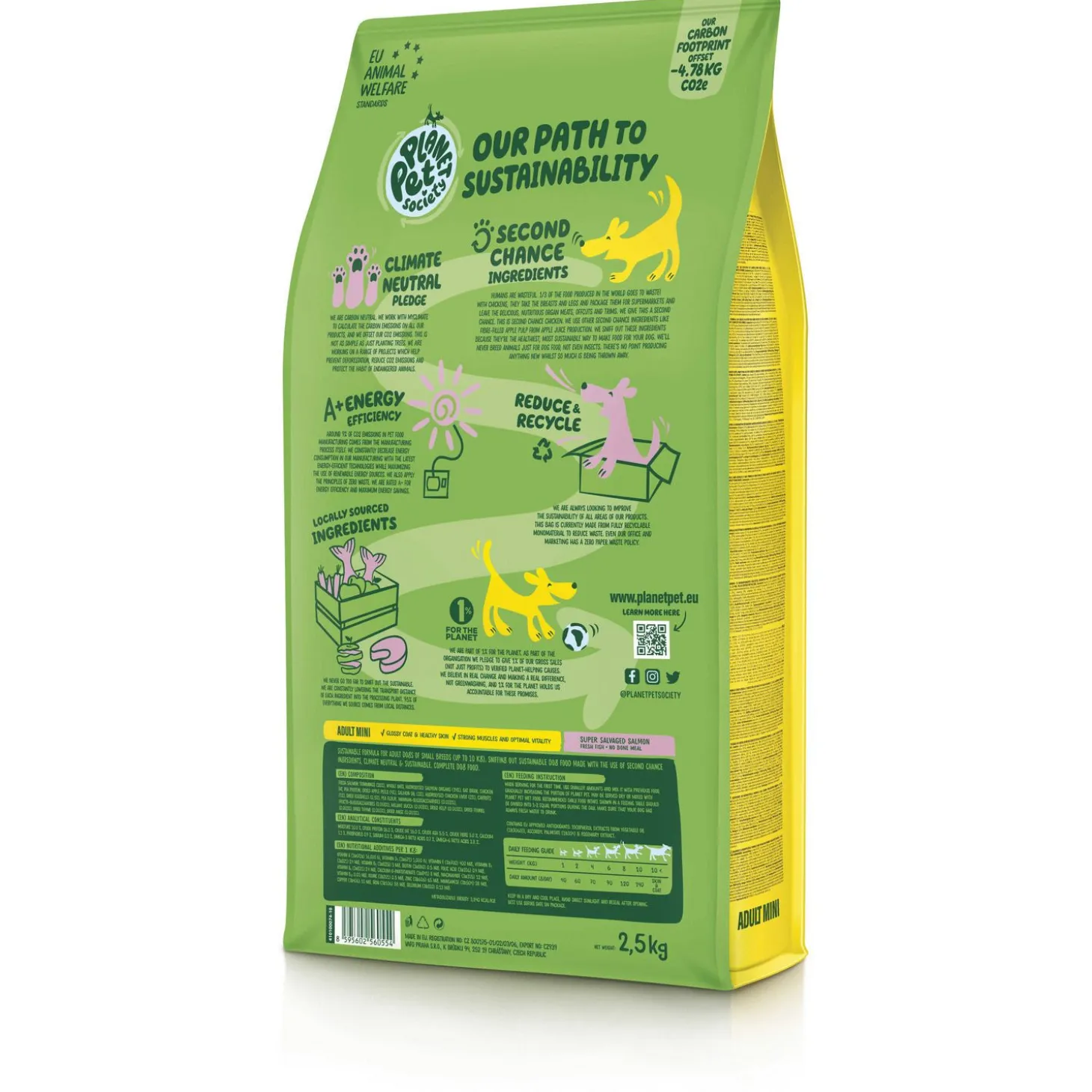 Planet Pet Society Dog Dry Super Salvaged Adult Mini Zalm - Hondenvoer