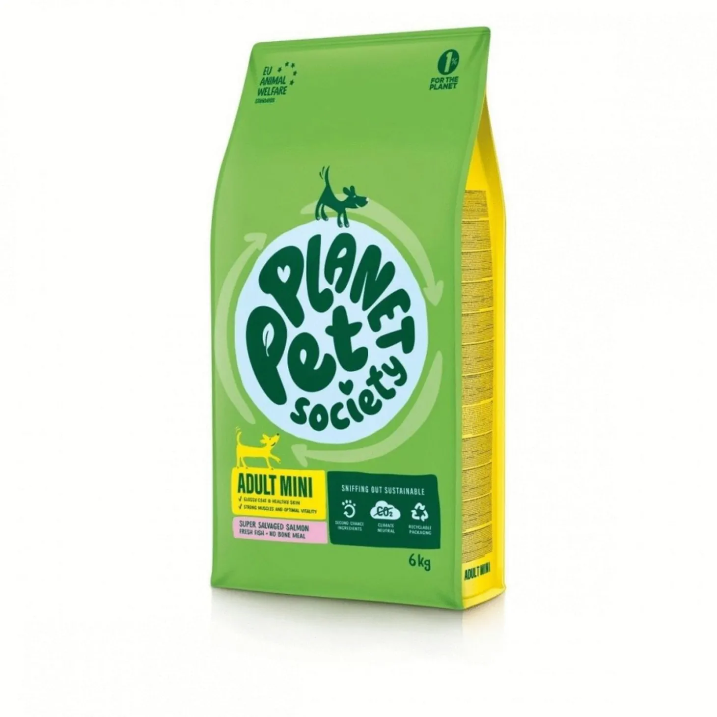 Planet Pet Society Dog Dry Super Salvaged Adult Mini Zalm - Hondenvoer