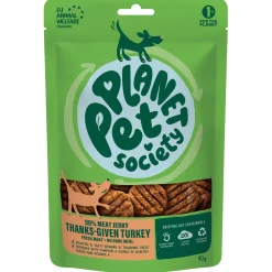 Planet Pet Society Dog Jerky Thanks Given - Hondensnacks - Kalkoen 90 g