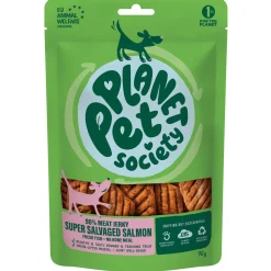 Planet Pet Society Dog Jerky Super Salvaged - Hondensnacks - Zalm 90 g