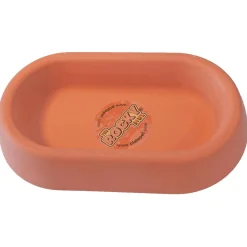 Platepet Betonnen Konijnen Voerbak Ovaal - Voerbak - Ø21 cm Terracotta