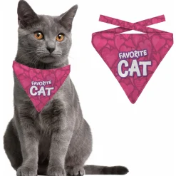 Plenty Gifts Bandana Cat Favorite Cat - Cadeau - 16x20 cm Pink Wit