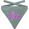 Plenty Gifts Bandana Dog Glitter Silver - Cadeau - 16x20 cm Grijs Pink