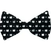 Plenty Gifts Bow Tie Cat Black White - Cadeau - 12x4 cm Zwart Wit