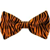 Plenty Gifts Bow Tie Cat Tiger - Cadeau - 12x4 cm Oranje Zwart