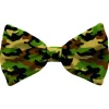 Plenty Gifts Bow Tie Dog Army - Cadeau - 16x8 cm Groen Zwart