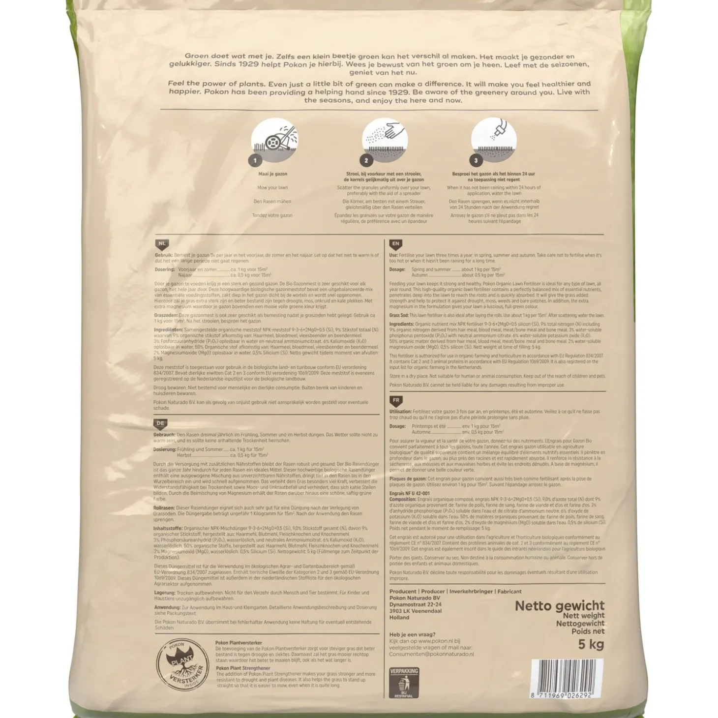 Pokon Bio Gazonmest - Gazonmeststoffen