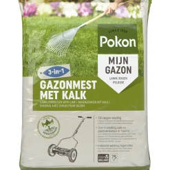 Pokon Gazonmest Met Kalk 3-In-1 - Gazonmeststoffen