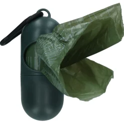 Poopygo Dispenser Incl. 15 Zakjes Lavendelgeur - Hondenpoepzakjes - 33x21 cm Groen Wit