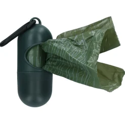 Poopygo Dispenser Incl. 15 Zakjes Lavendelgeur - Hondenpoepzakjes - 33x21 cm Groen Wit