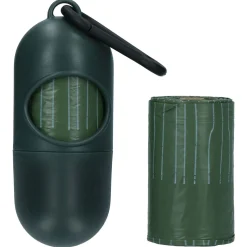 Poopygo Dispenser Incl. 15 Zakjes Lavendelgeur - Hondenpoepzakjes - 33x21 cm Groen Wit