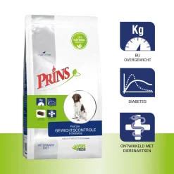 Prins Procare Dieet Gewichtscontrole&Diabetes - Hondenvoer - Gevogelte 15 kg