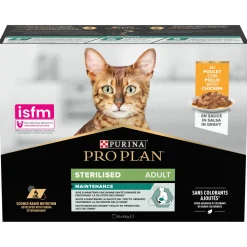 Pro Plan Cat Nutri Savour Sterilised Multipack - Kattenvoer - Kip 10x85 g