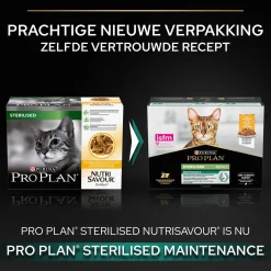 Pro Plan Cat Nutri Savour Sterilised Multipack - Kattenvoer - Kip 10x85 g