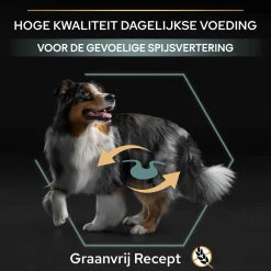 Pro Plan Dog Adult Medium & Large Sensitive Digestion Grain Free Kalkoen - Hondenvoer