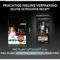Pro Plan Dog Adult Medium & Large Sensitive Digestion Grain Free Kalkoen - Hondenvoer