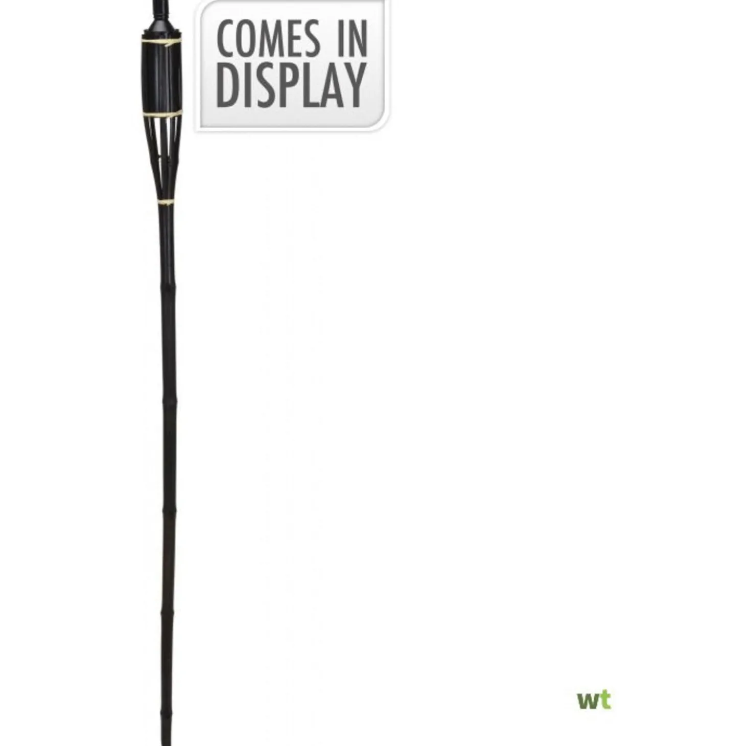 Progarden Bamboefakkel - Branders - 150 cm Zwart