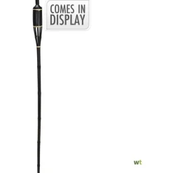 Progarden Bamboefakkel - Branders - 120 cm Zwart