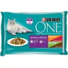 Purina One Adult Difficult Appetite Maaltijdzakjes - Kattenvoer - Rund Gevogelte Groente 4x85 g