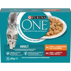 Purina One Adult Kat Multipack - Kattenvoer - Kip 8x85 g