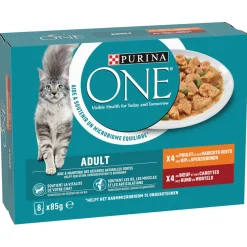 Purina One Adult Kat Multipack - Kattenvoer - Kip 8x85 g