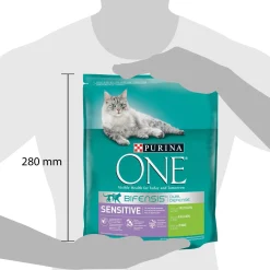 Purina One Sensitive Kalkoen&Rijst - Kattenvoer