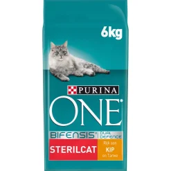 Purina One Sterilcat - Kattenvoer - Kip Tarwe 6 kg