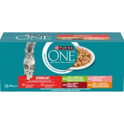 Purina One Sterilcat Fijne Malse Reepjes In Saus - Kattenvoer - Rund Kalkoen Kip 40x85 g