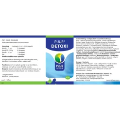 Puur Natuur Detoxi - Drainage - Supplement - Spijsvertering - 50 ml