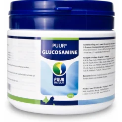 Puur Natuur Glucosamine - Supplement - Gewrichten - Spieren - 300 g Hond/Kat