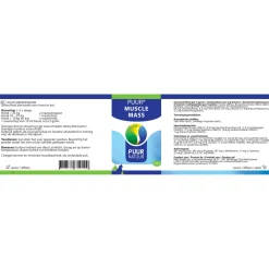 Puur Natuur Muscle Mass - Supplement - 250 g
