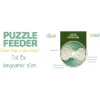 Puzzle Feeder Slow Feeder - Voerpuzzel - Ø25x8 cm Wit Groen