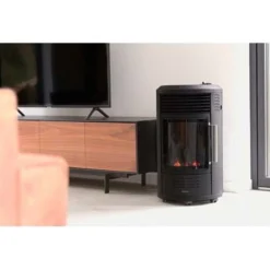 Qlima Gaskachel Gh8034 - Verwarming - 44x42x72 cm 15 kg Zwart 3.4 kWatt