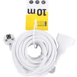 Q-Link Verlengsnoer 3x1.5 - Elektra - 10 m Wit 3500 Watt