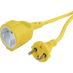 Q-Link Verlengsnoer 2x1.5mm - Elektra - 20 m Geel