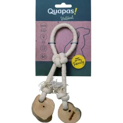 Quapas! Hondenspeeltje Koffiehout Bouncy - Hondenspeelgoed - 28x15 cm