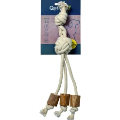 Quapas! Hondenspeeltje Koffiehout Tripple - Hondenspeelgoed - 46x12 cm